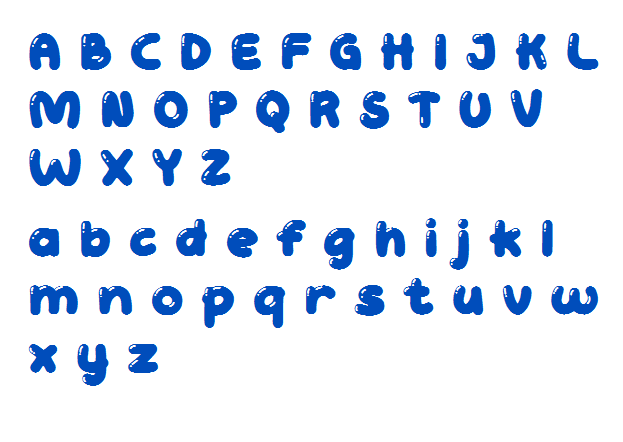 Playground Font uppercase and lowercase