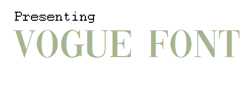 vogue font png