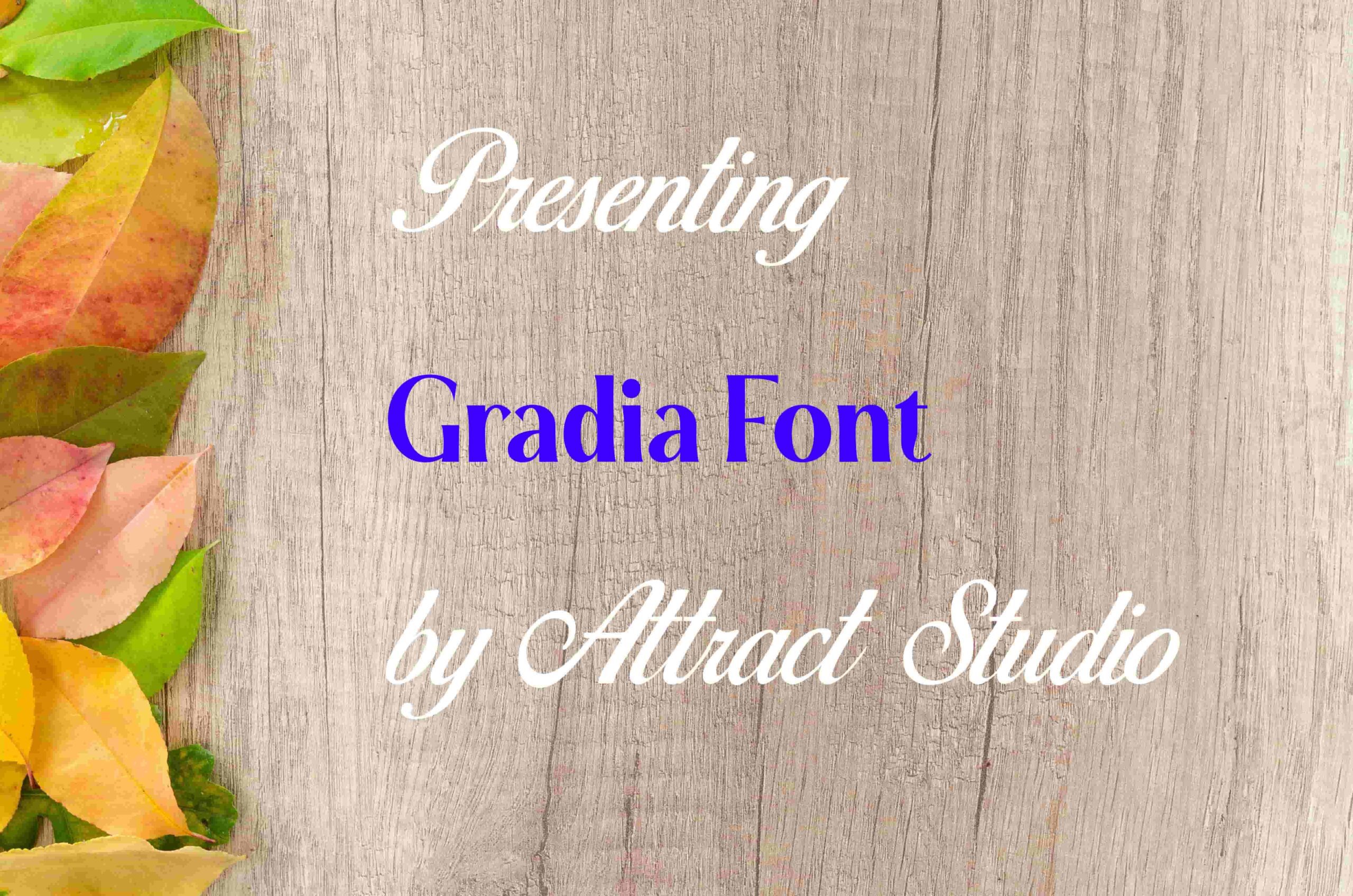 Gradia Font