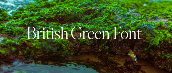 british green font