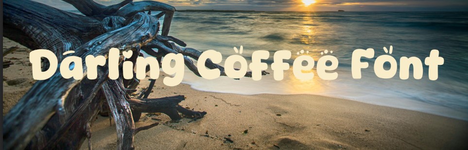 darling coffee font