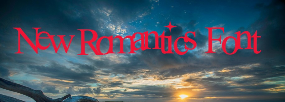 New romantics font